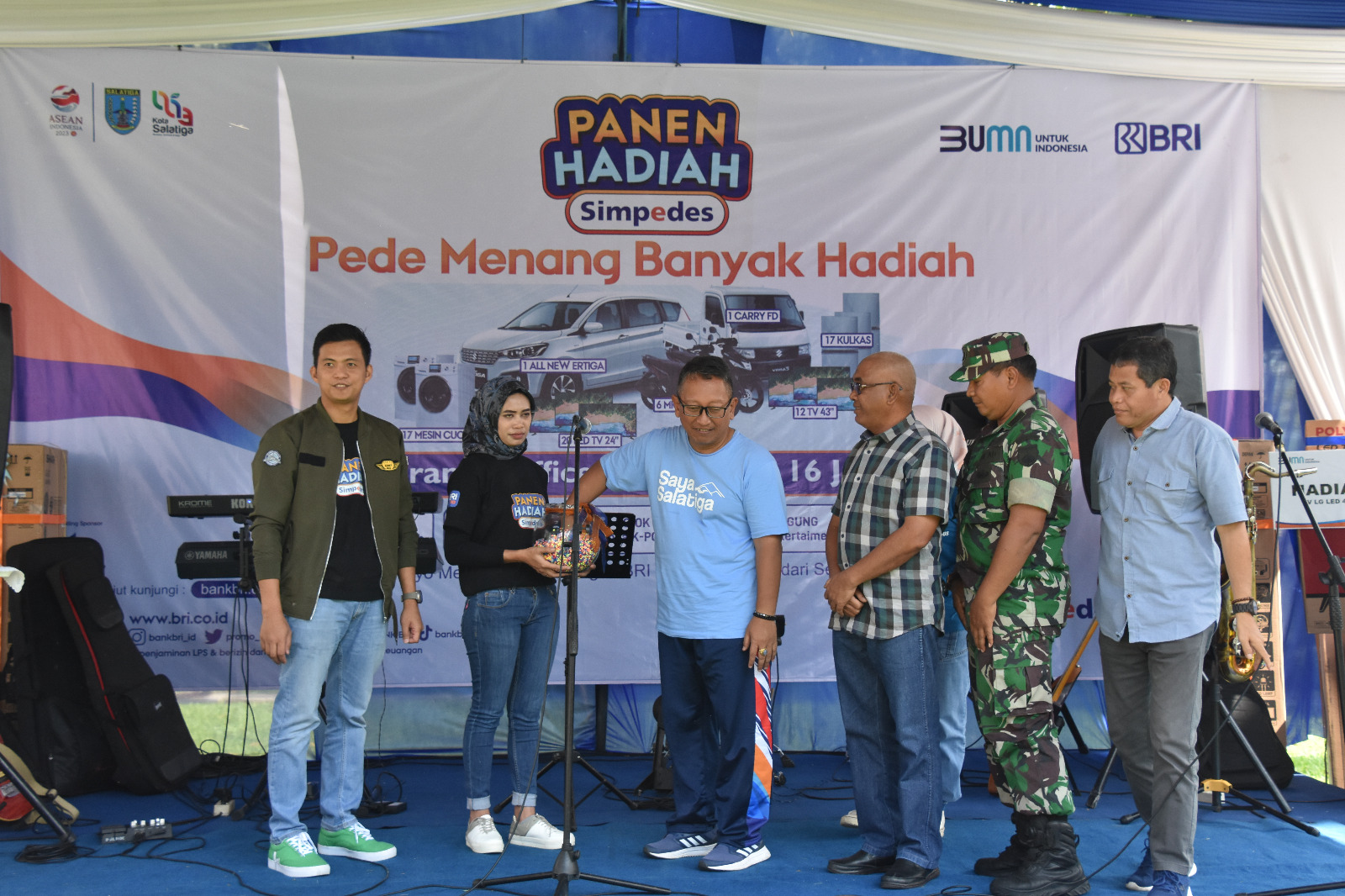 Kasipers Korem 073/Makutarama Hadiri Acara Penarikan Undian Panen Hadiah Simpedes